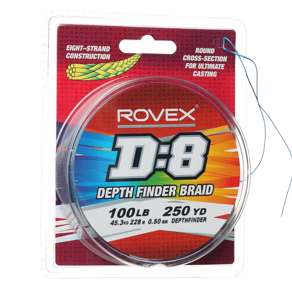 Rovex D:8 Braid 300yd - Depthfinder 100lb
