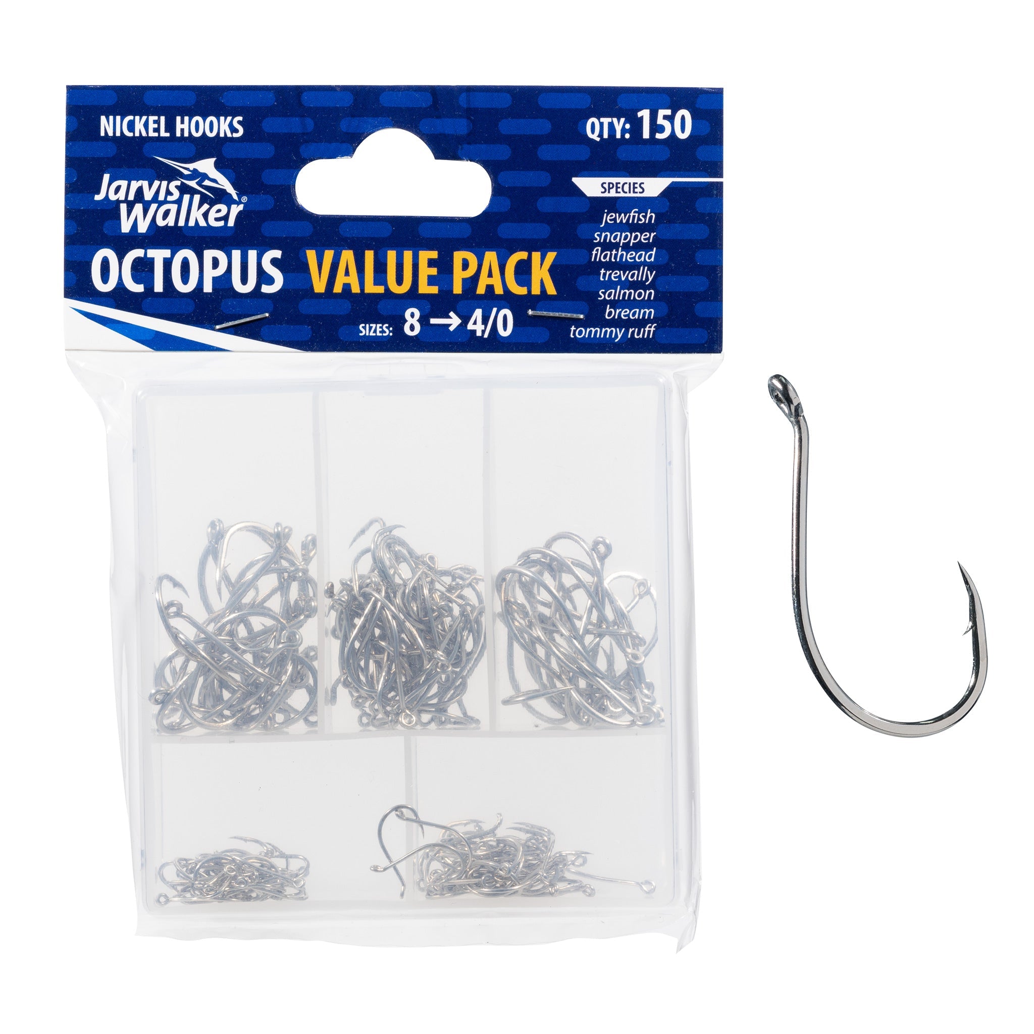 assorted fishing hooks Jarvis Walker Assorted Hook Value Packs