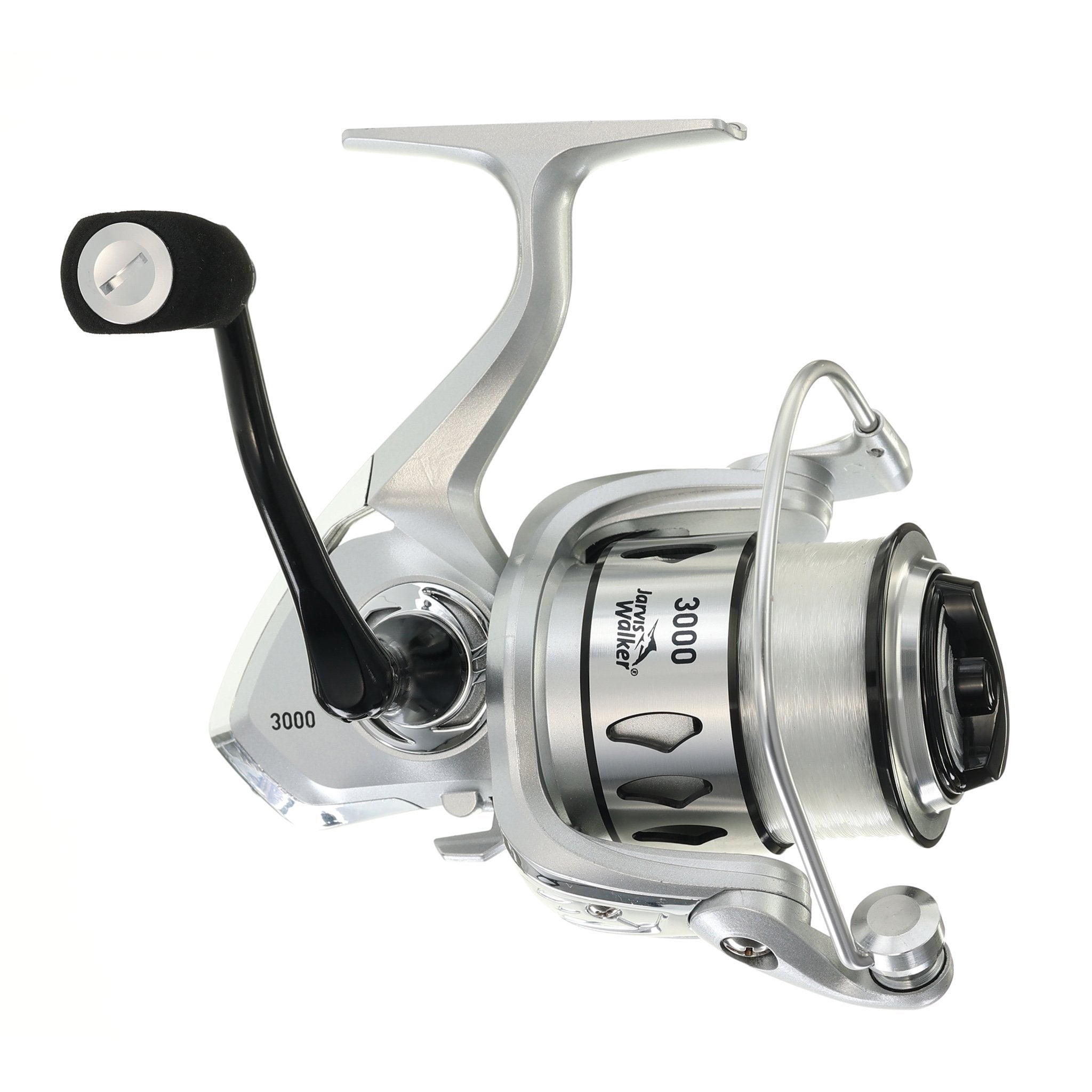 Jarvis Walker Pro Power 6000 Spin Reel Spooled with Braid - 4 Bearing Reel