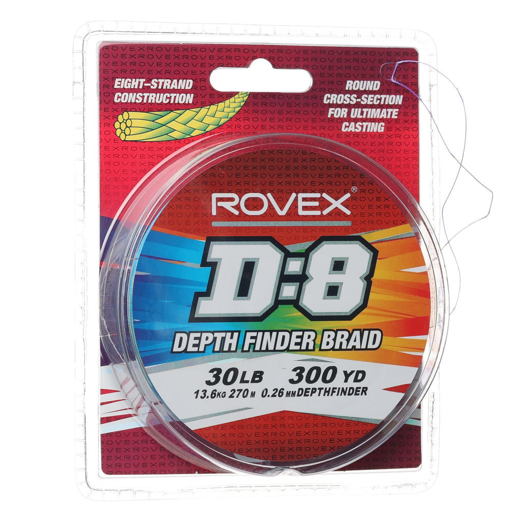 Rovex D:8 Braid 300yd - Depthfinder 30lb