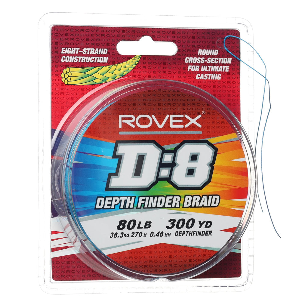 Rovex D:8 Braid 300yd - Depthfinder 80lb