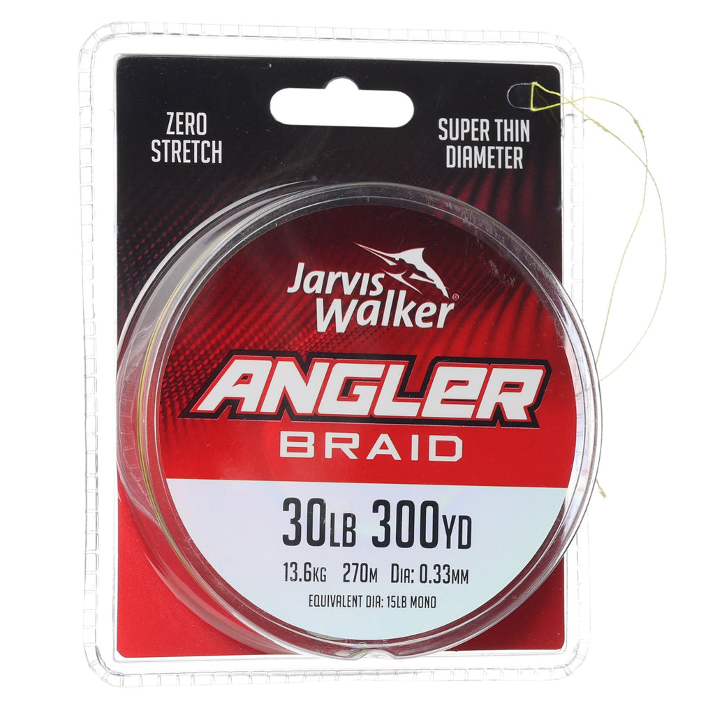 Jarvis Walker Angler Braid 300yd - Chartreuse 30lb