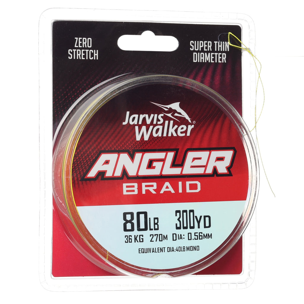 Jarvis Walker Angler Braid 300yd - Chartreuse 80lb