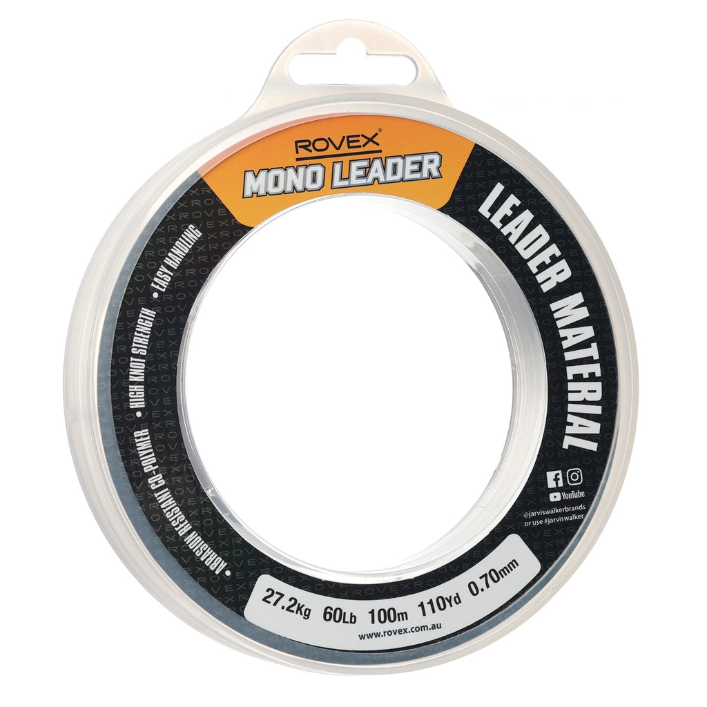 Rovex Copolymer Mono Leader 100m 60lb