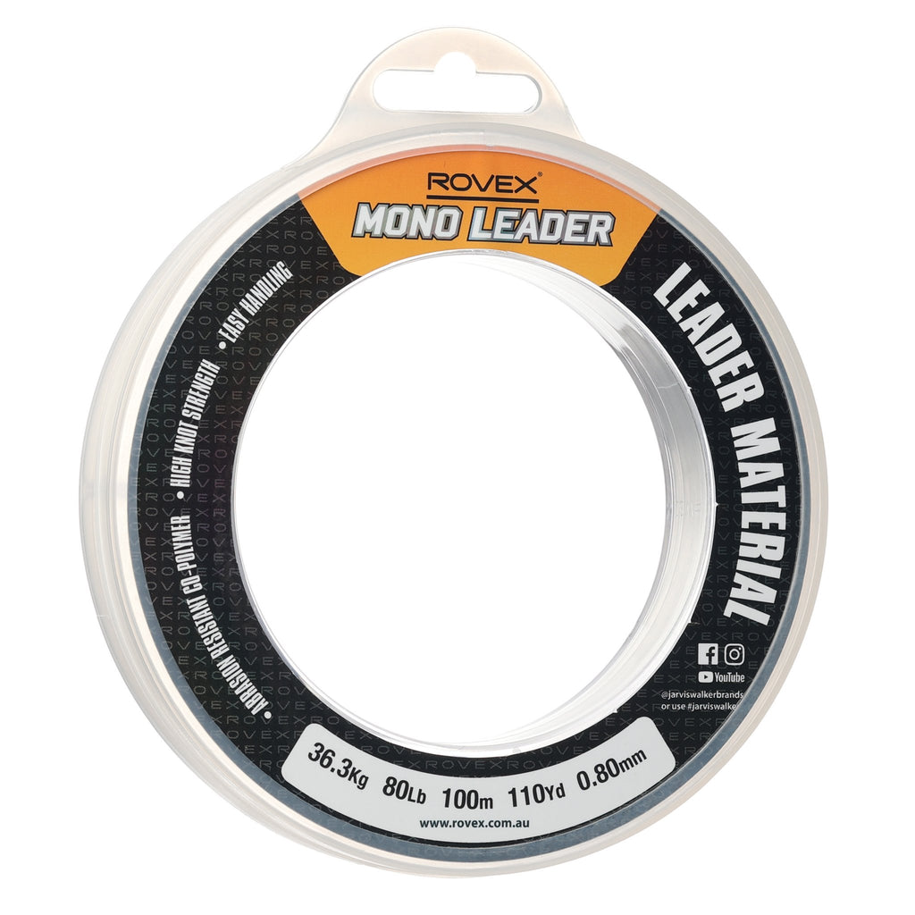 Rovex Copolymer Mono Leader 100m 80lb