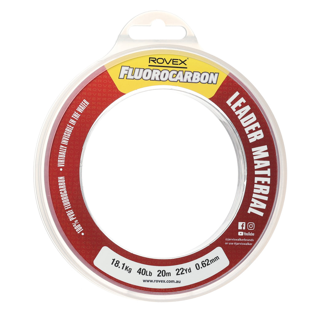 Rovex Fluorocarbon Leader 20m 40lb