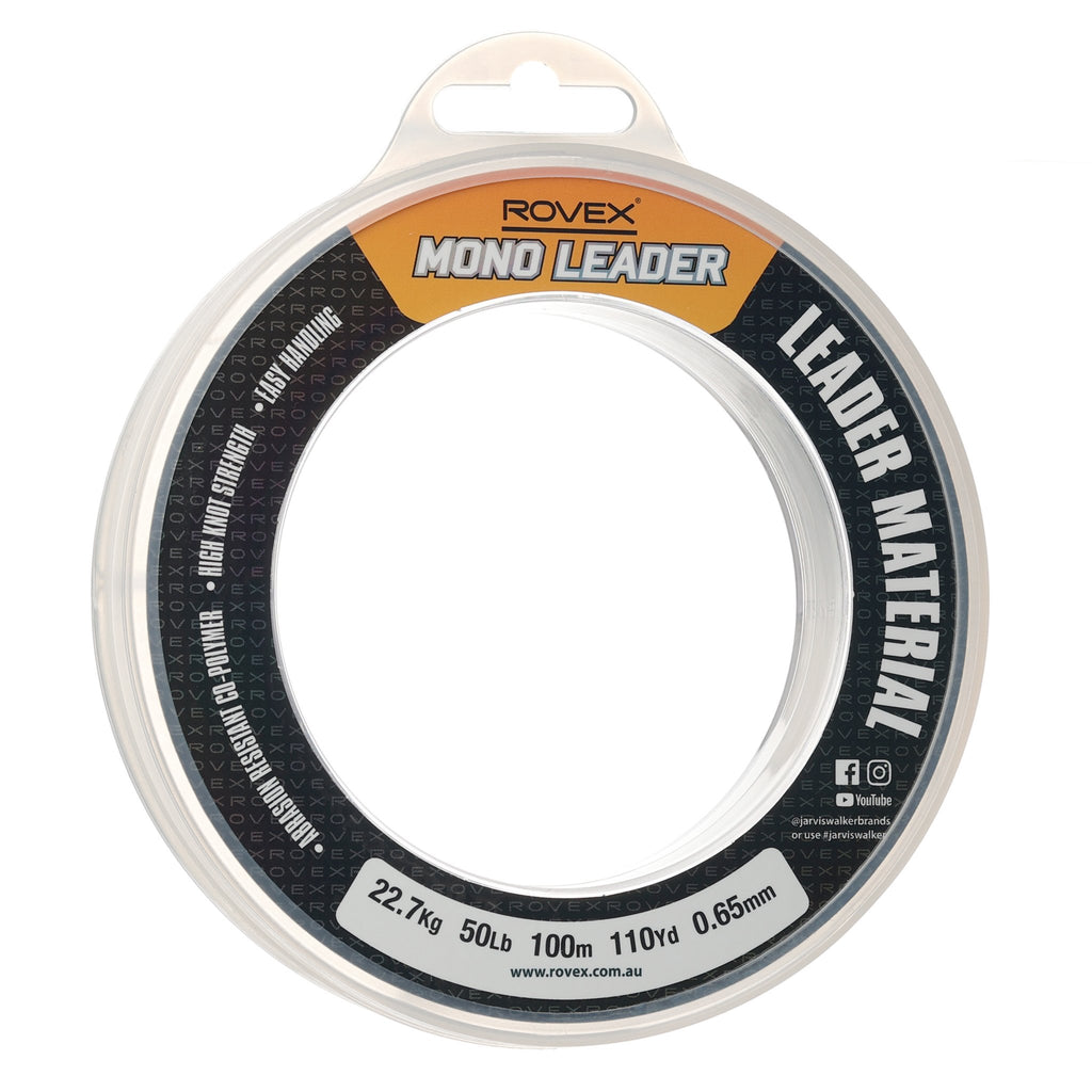 Rovex Copolymer Mono Leader 100m 50lb