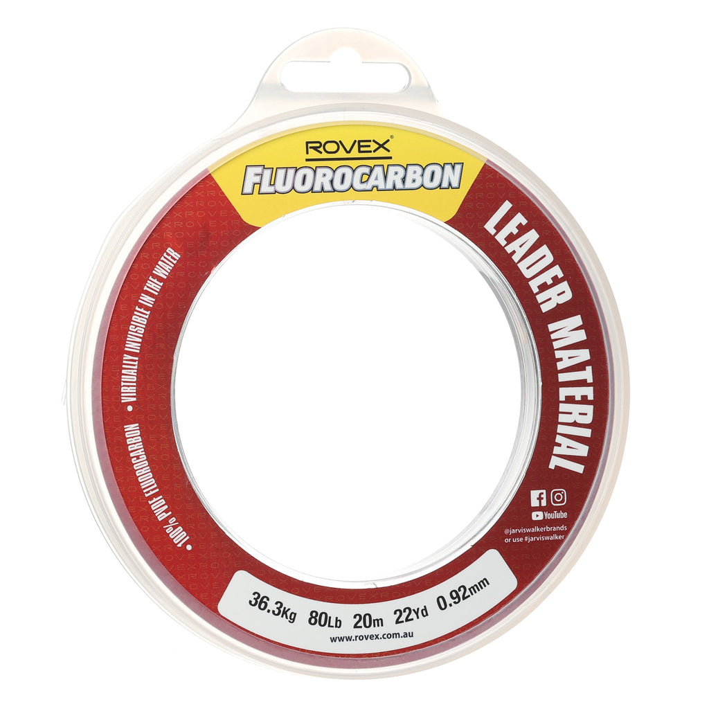 Rovex Fluorocarbon Leader 20m 80lb