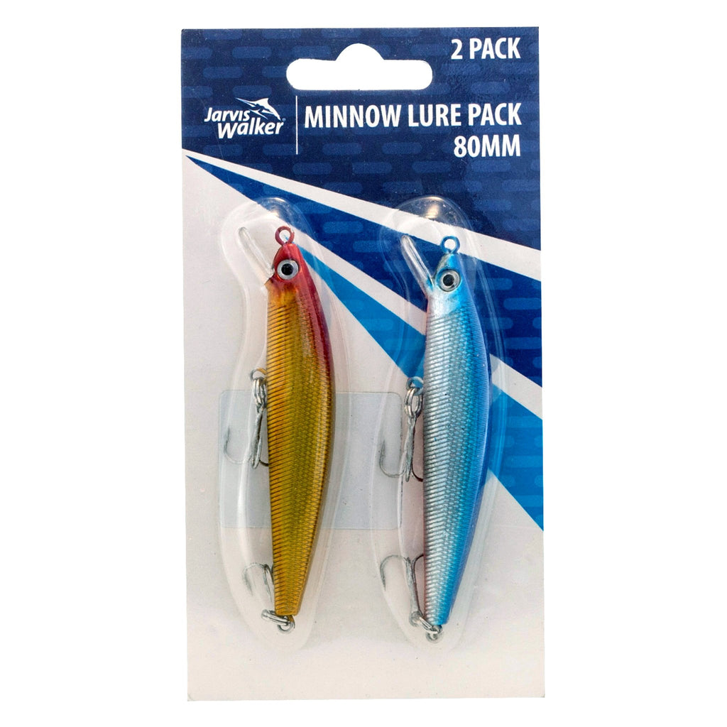 Jarvis Walker Minnow Lure 80mm Two Pack