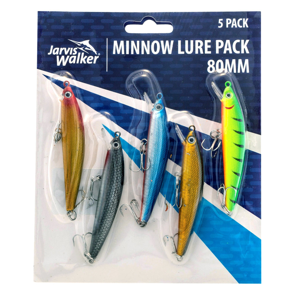 Jarvis Walker Minnow Lure 80mm Five Pack