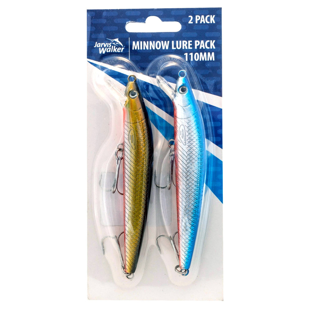 Jarvis Walker Minnow Lure 110mm Two Pack