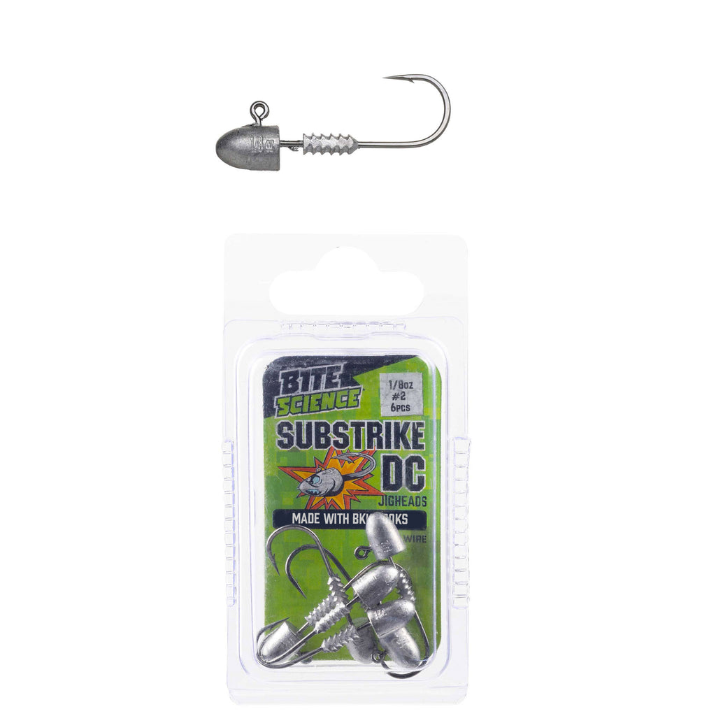 Bite Science Substrike DC Jigheads 1/8oz BKK #2 - 6pk