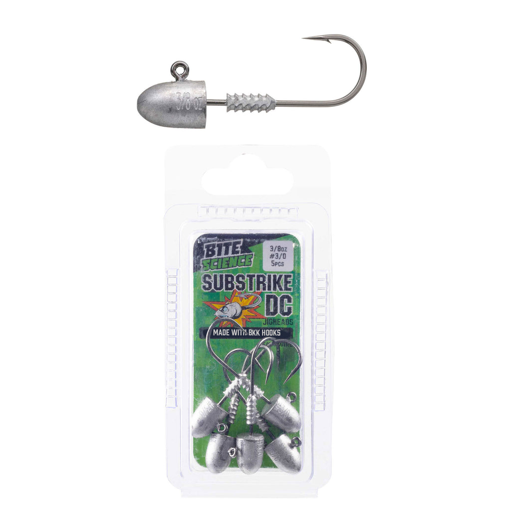 Bite Science Substrike DC Jigheads 3/8oz BKK #3/0 - 5pk