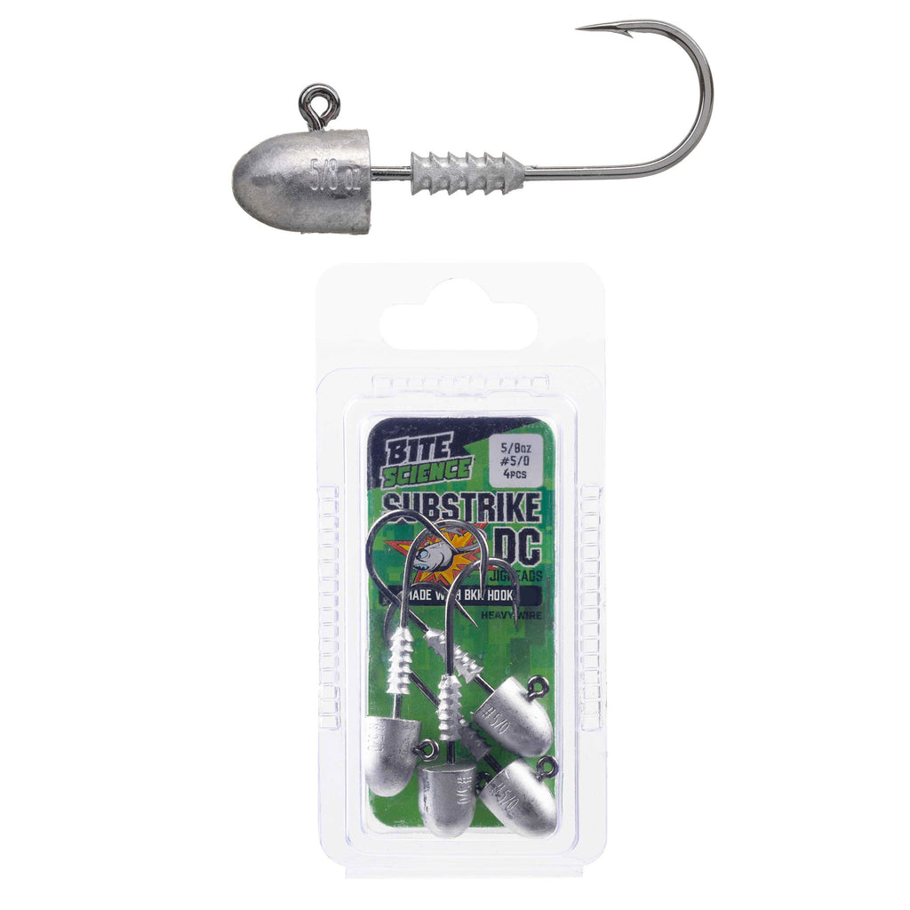 Bite Science Substrike DC Jigheads 5/8oz BKK #5/0 - 4pk