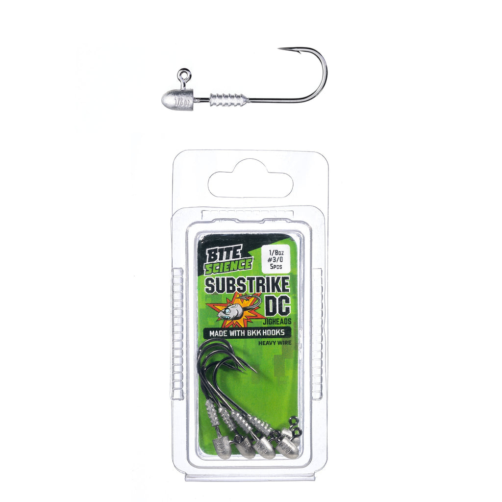 Bite Science Substrike DC Jigheads 1/8oz BKK #3/0 - 5pk