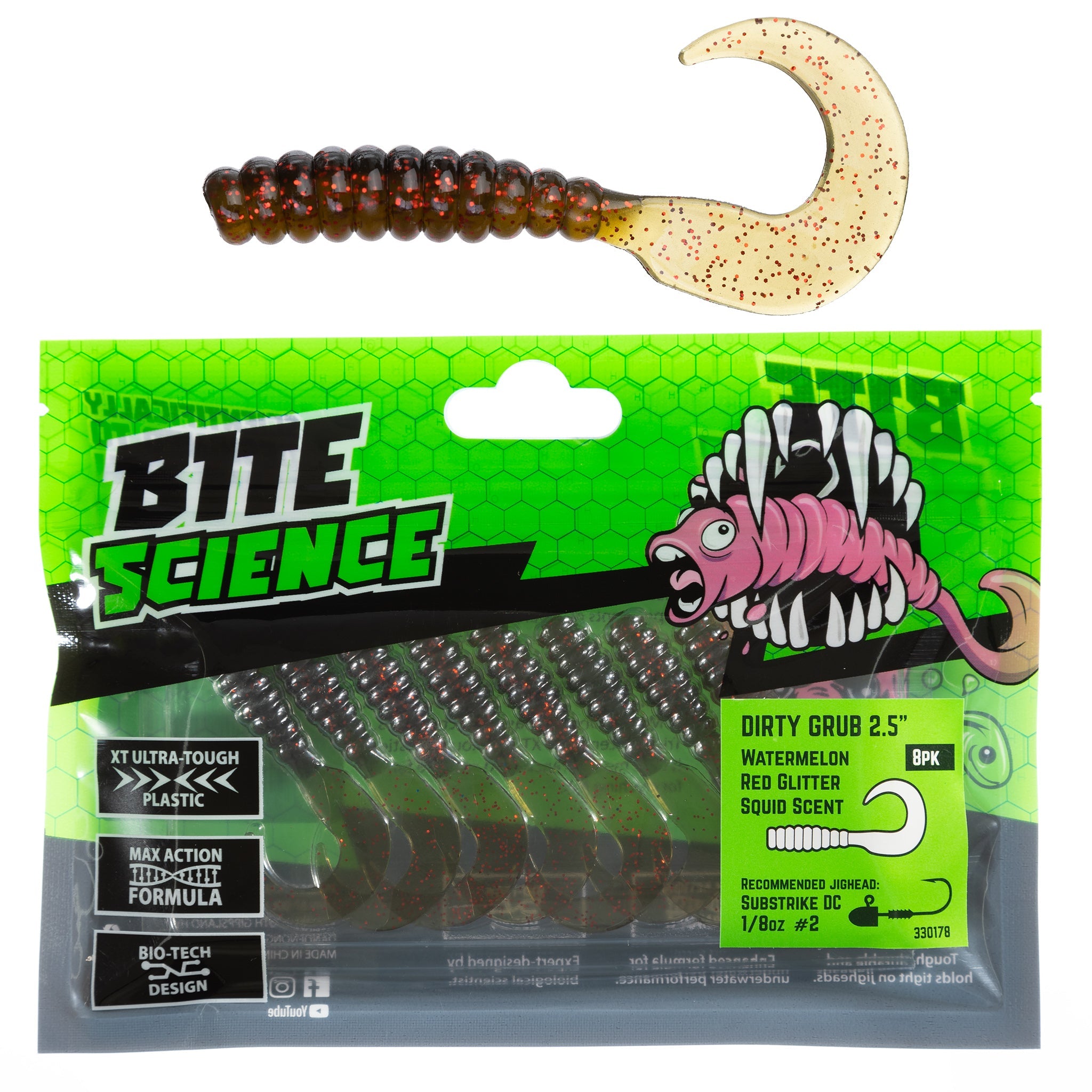 Bite Science Dirty Grub Soft Plastic Lures – Jarvis Walker Brands