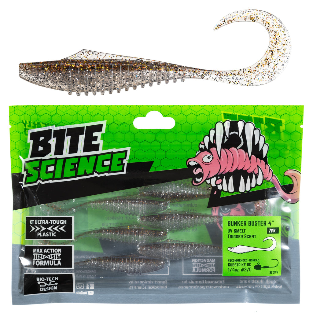 Bite Science Bunker Buster 4" UV Smelt - 7pk