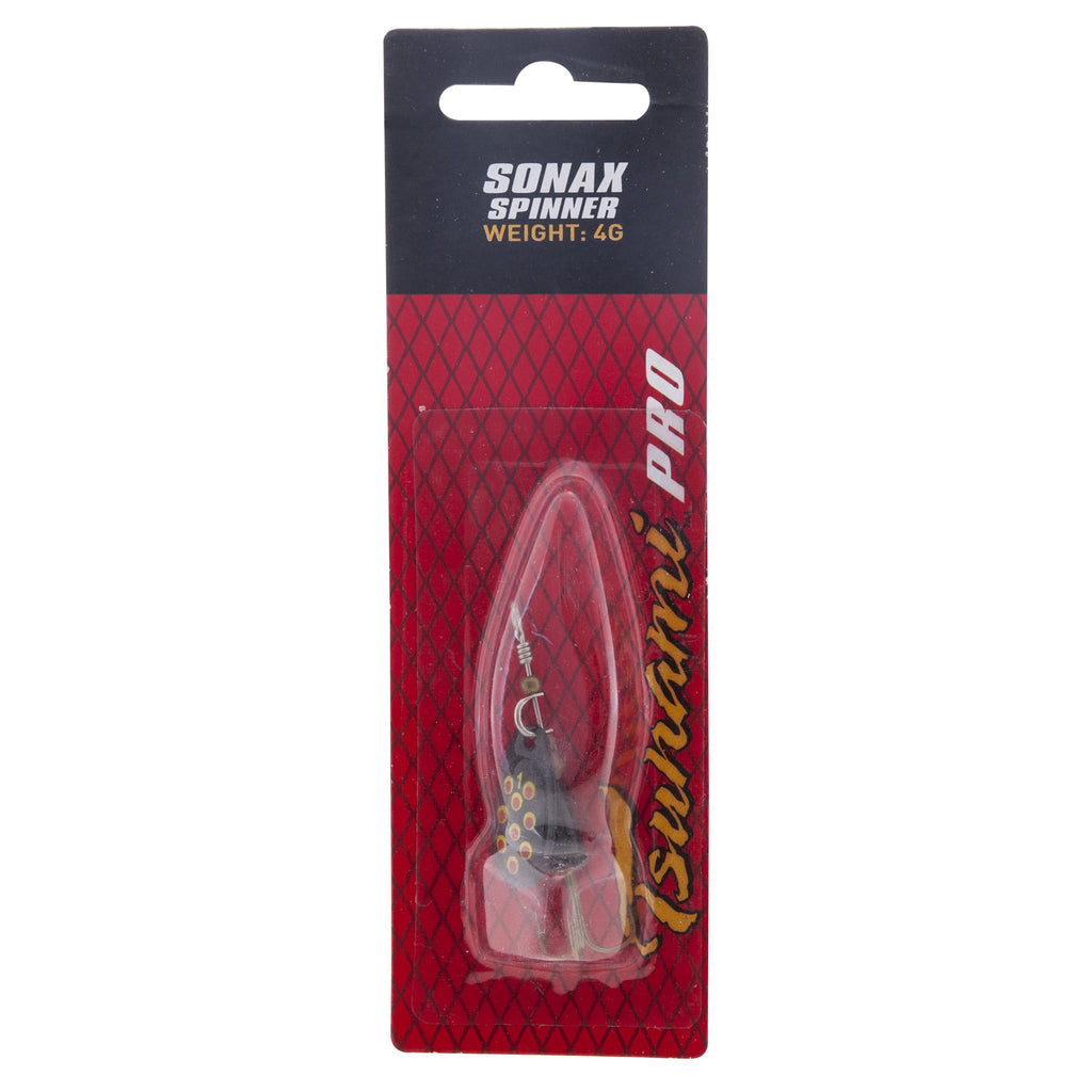 Tsunami Sonax Spinner Sz1 - 4GM Black Blade / Red Yellow Lure