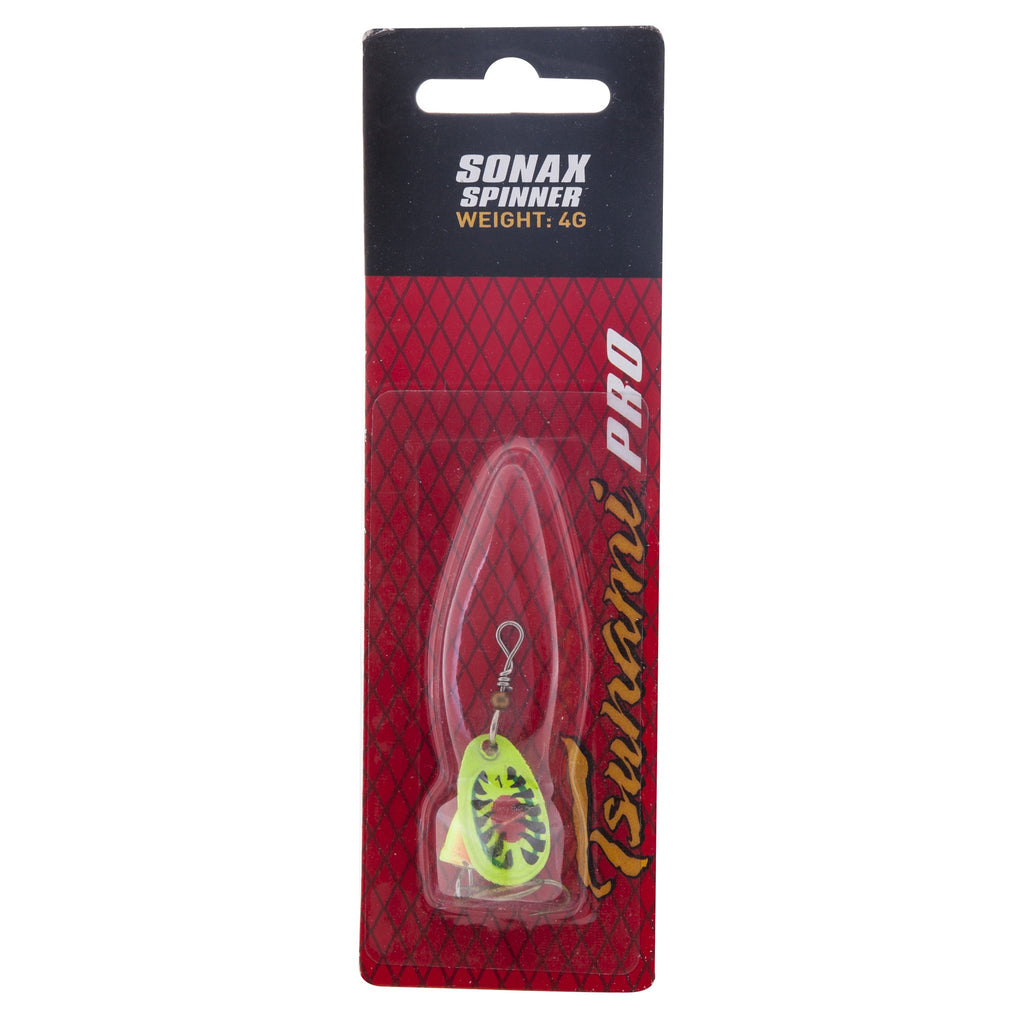 Tsunami Sonax Spinner Sz1 - 4GM Fluoro Fire Tiger Lure