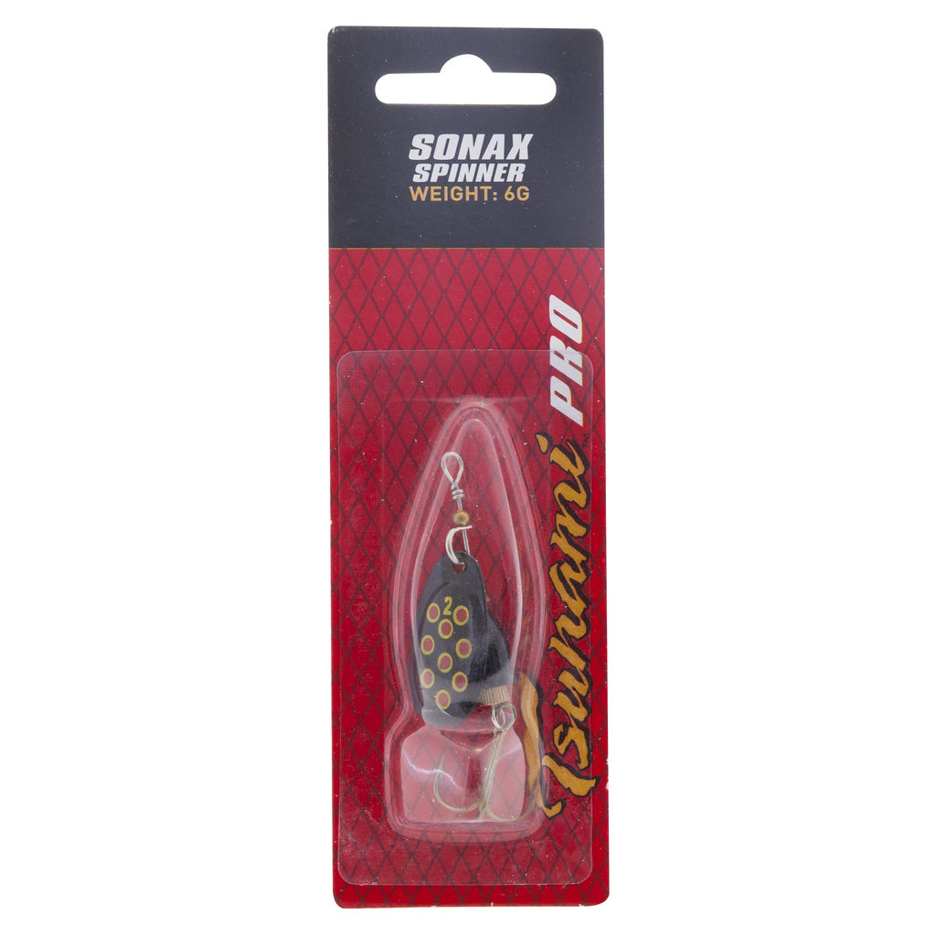 Tsunami Sonax Spinner Sz2 - 6GM Black Blade / Red Yellow Lure