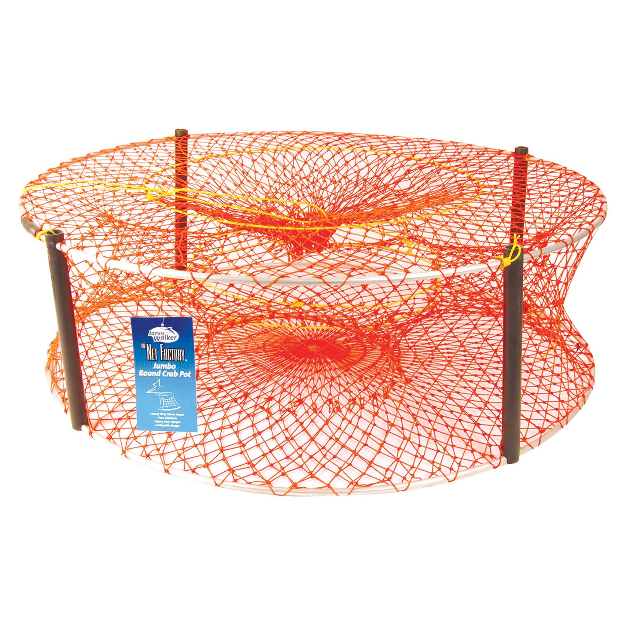 Jarvis Walker Jumbo Round Crab Pot - 90cm - 4 Entry - Jarvis Walker –  Jarvis Walker Brands