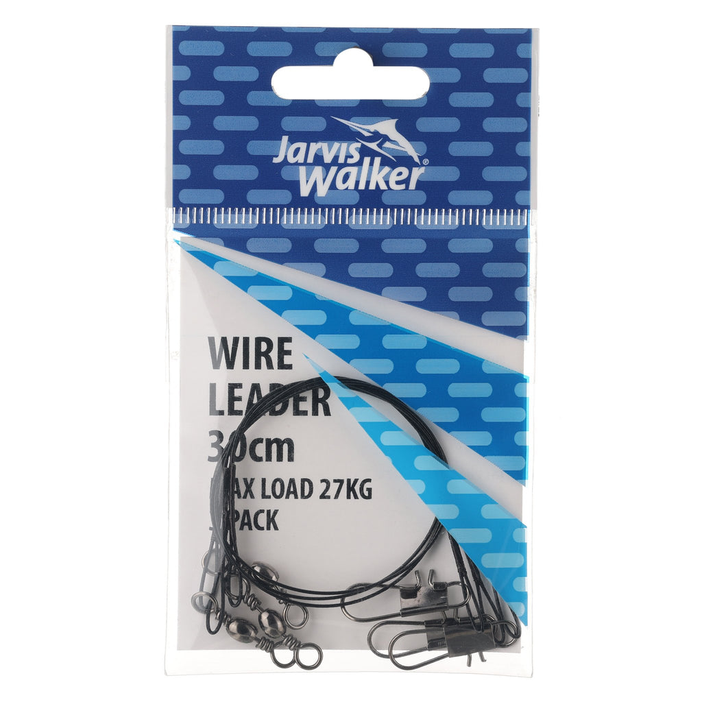 Jarvis Walker Black Wire Leader 30cm/27kg