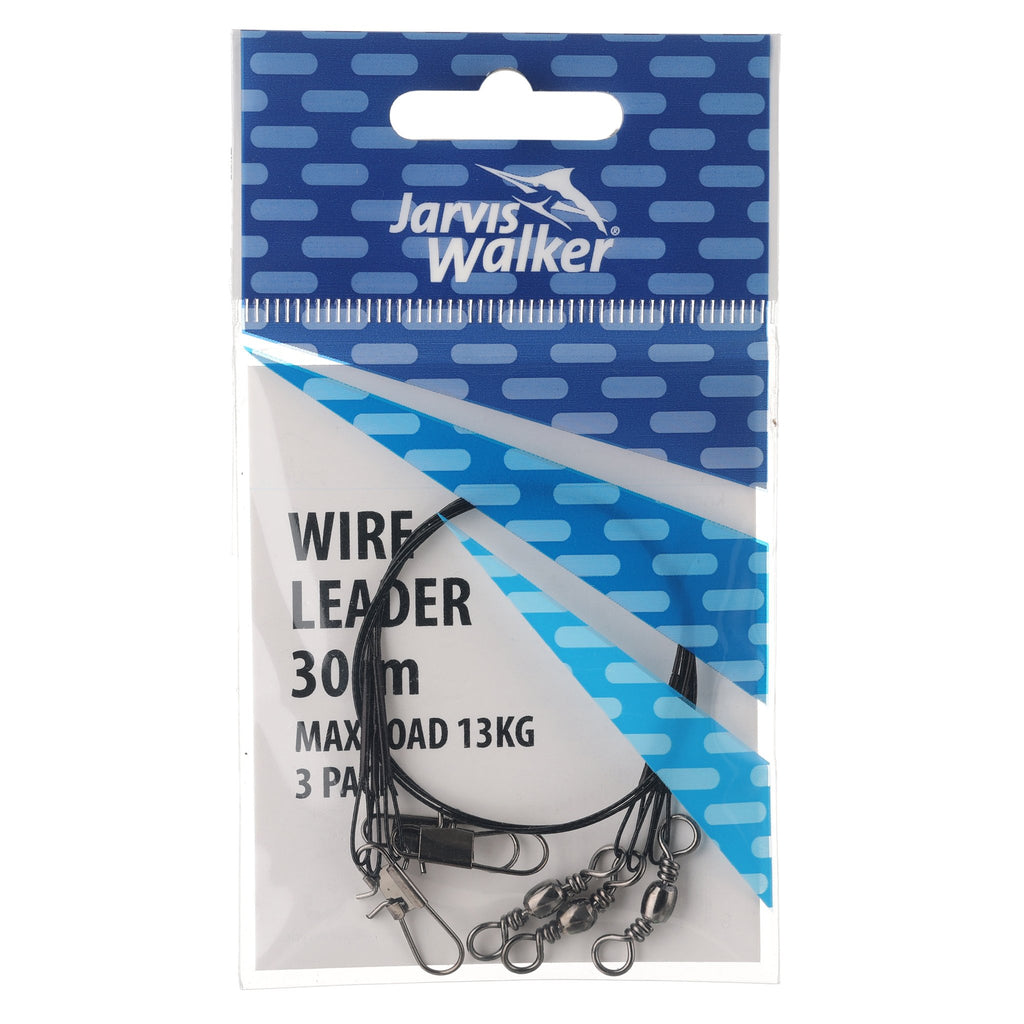 Jarvis Walker Black Wire Leader 30cm/13kg