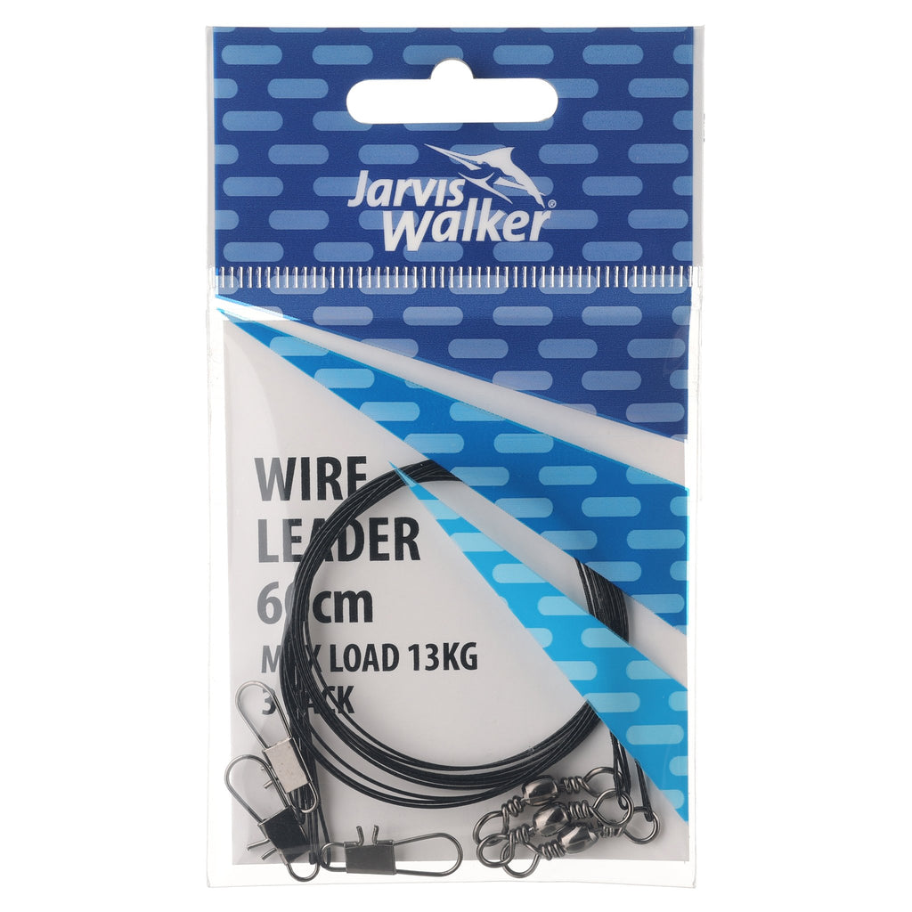 Jarvis Walker Black Wire Leader 60cm/13kg