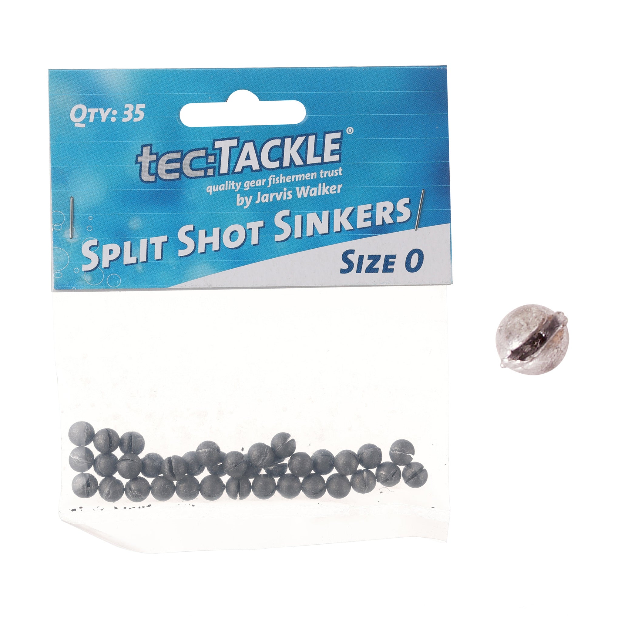 Jarvis Walker Tec Tackle Split Shot Sinkers - Jarvis Walker