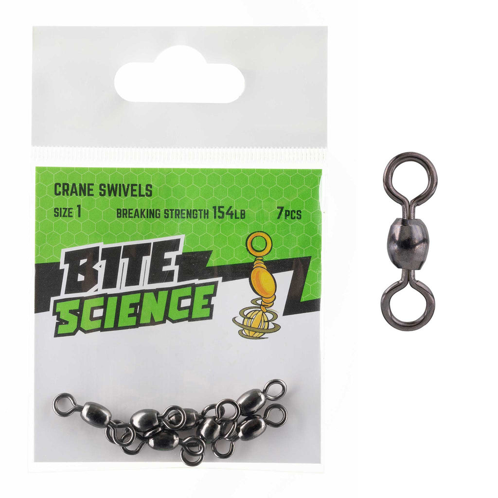 Bite Science Swivels Crane Sz 1 (154LB) - 7pk