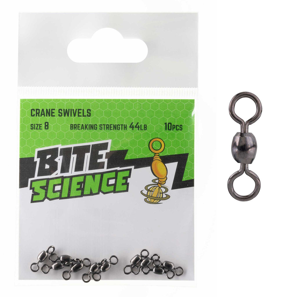 Bite Science Swivels Crane Sz 8 (44LB) - 10pk