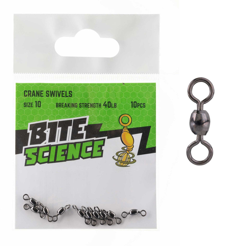 Bite Science Swivels Crane Sz 10 (40LB) - 10pk