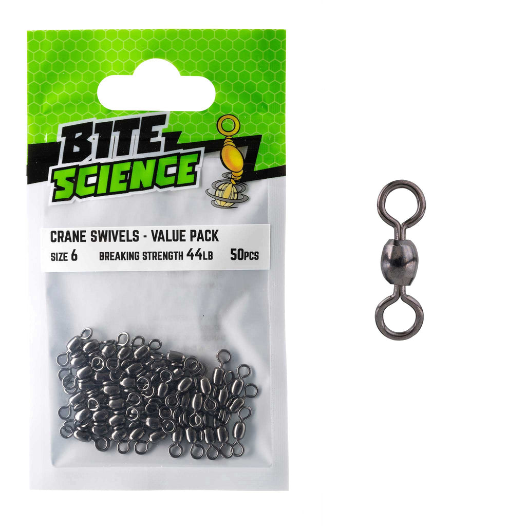 Bite Science Swivels Crane Value Pack Sz 6 (44LB) - 50pk