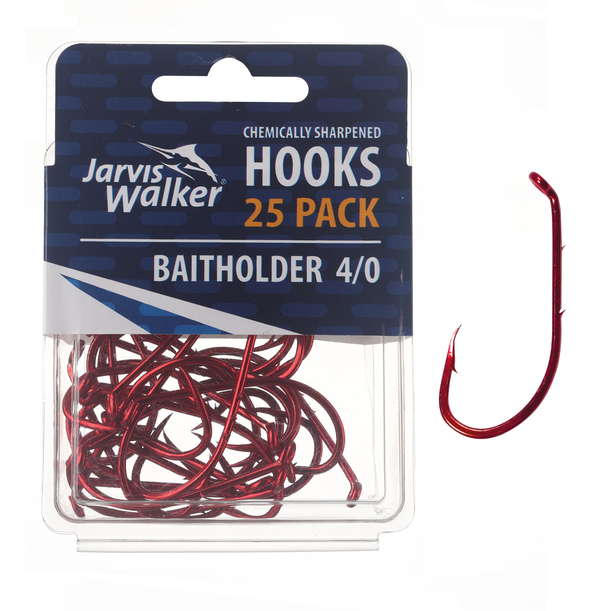 Jarvis Walker Chemically Sharpened Baitholder Hooks - 25 Packs