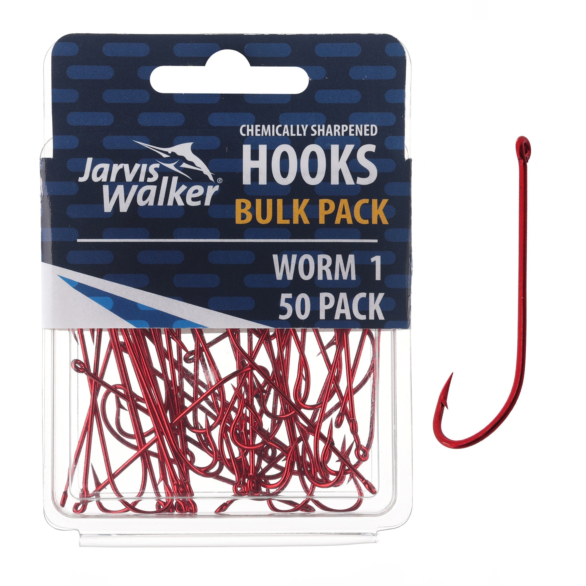 Jarvis Walker Chemically Sharpened Long Shank/Worm Hooks - 50 Packs –  Jarvis Walker Brands