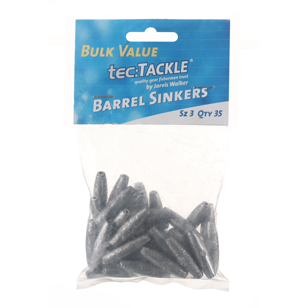 Jarvis Walker Barrel Sinkers Value Pack Sz3