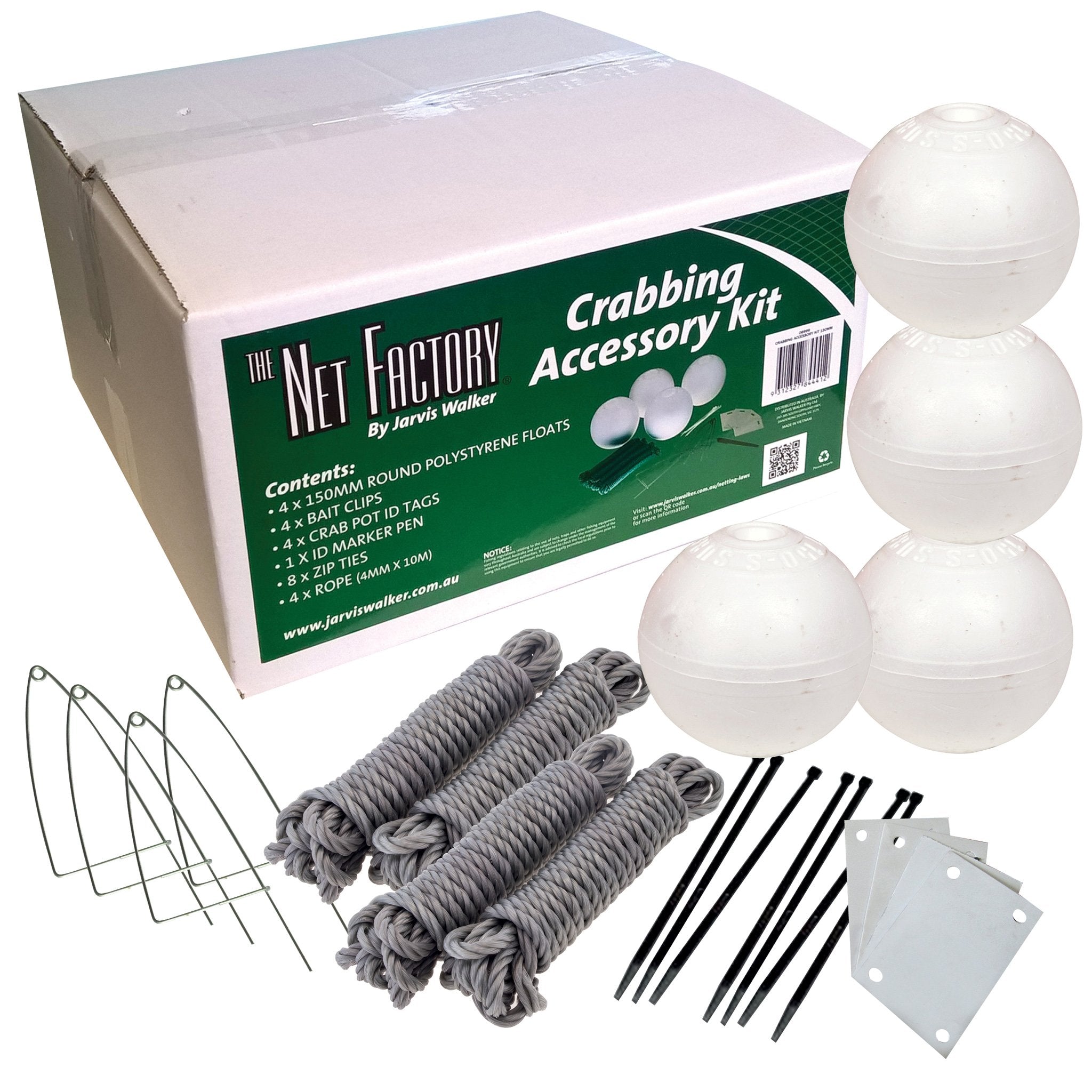 Crabbing Accessory Kit Large NT (150mm Floats, 6mm Rope) – Jarvis Walker  Brands
